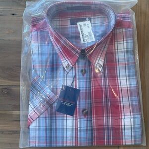 Red Chatham Plaid Men's Casual Shirt